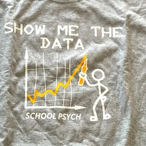 Gilden grey school psych t shirt